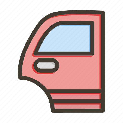 Car door, car, vehicle, door, car parts icon - Download on Iconfinder