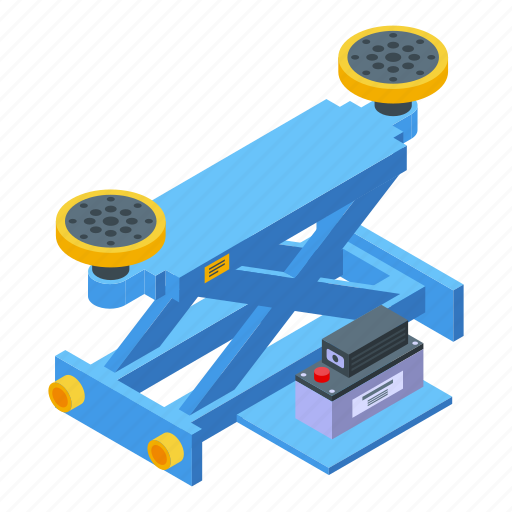 Car, lift, isometric icon - Download on Iconfinder