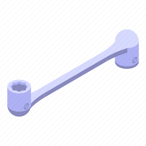 Car, mechanic, tool, key, isometric icon - Download on Iconfinder
