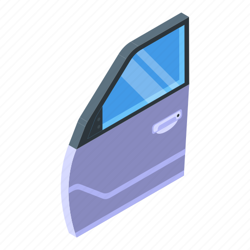 Car, door, isometric icon - Download on Iconfinder
