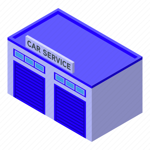 Car, service, garage, isometric icon - Download on Iconfinder