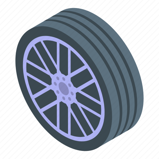 Car, sport, wheel, isometric icon - Download on Iconfinder