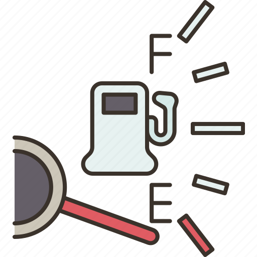 Gas, fuel, empty, warning icon - Download on Iconfinder
