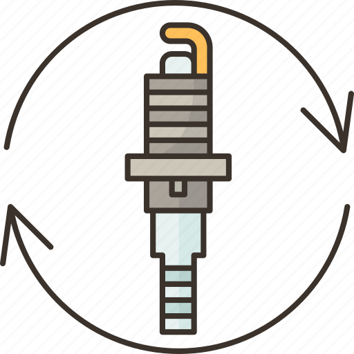 Spark, plug, replacement, ignition, motor icon - Download on Iconfinder