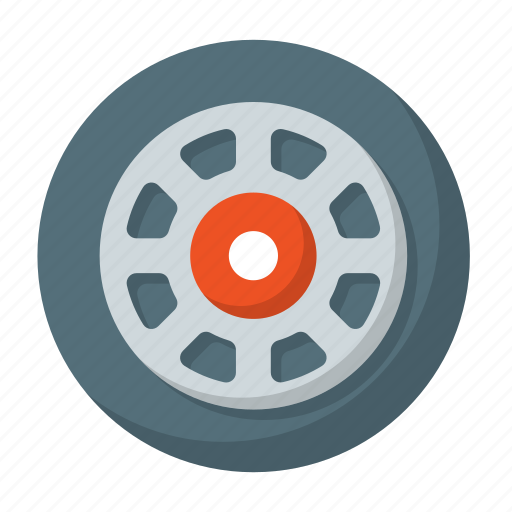 Spare, tire, tyre, alloy rim, car disc icon - Download on Iconfinder