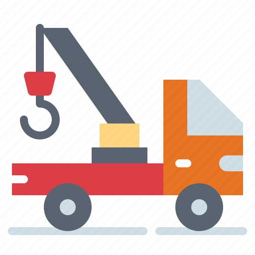 Crane, machinery, mechanic, tow, truck icon - Download on Iconfinder