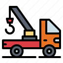 crane, machinery, mechanic, tow, truck