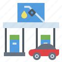 car, gas, petrol, refuel, station
