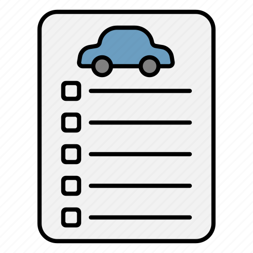Car, repair, service, checklist, maintenance, list icon - Download on Iconfinder