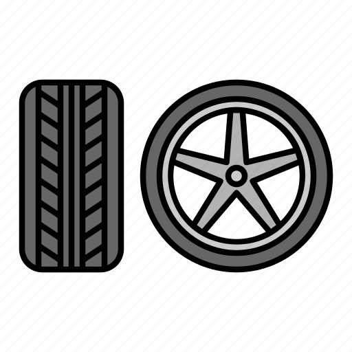 Wheel, tire, rim, car, service, automobile icon - Download on Iconfinder