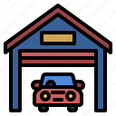 carservice, garage, house, home, vehicle, building