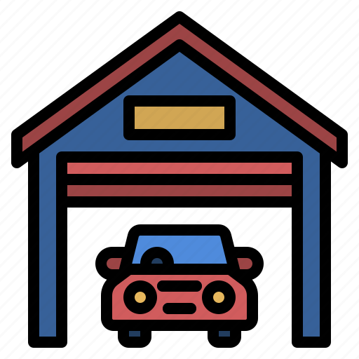 Carservice, garage, house, home, vehicle, building icon - Download on Iconfinder