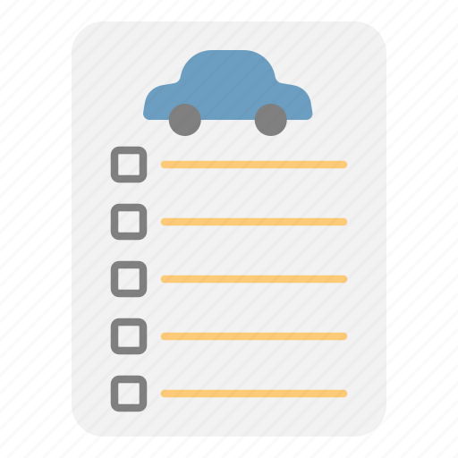 Car, repair, service, checklist, maintenance, list icon - Download on Iconfinder