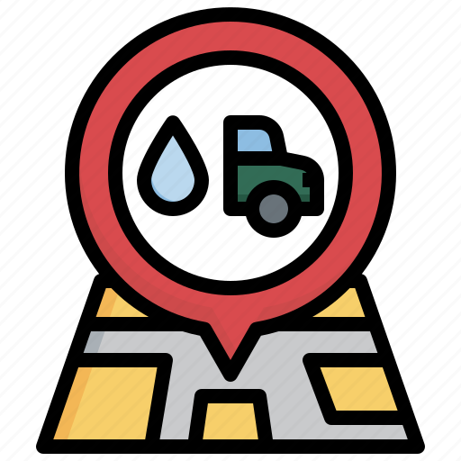 Location, car, wash, service, maps, automobile icon - Download on Iconfinder