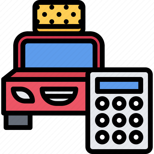 Machine, transport, sponge, calculator, cleaning, washing icon - Download on Iconfinder