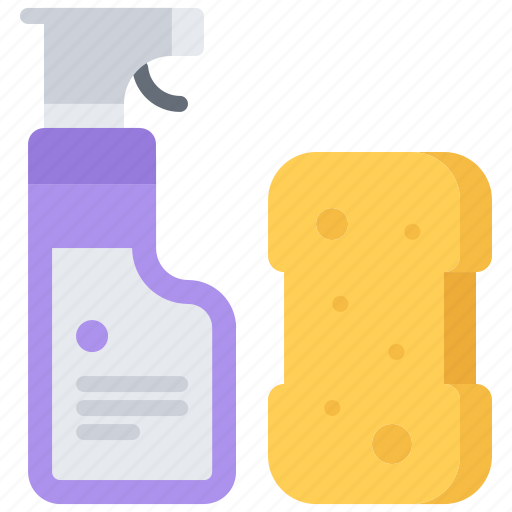 Spray, cleaner, sponge, cleaning, washing icon - Download on Iconfinder