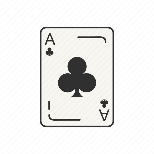 Ace, ace of clubs, alas, card, card deck, card games, games icon - Download on Iconfinder