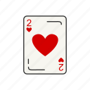 card, card deck, card games, games, heart, two, two of hearts