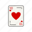 card, card deck, card games, games, heart, ten, ten of heart 