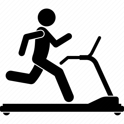 Cardio, exercises, gym, run, running, treadmill icon - Download on Iconfinder