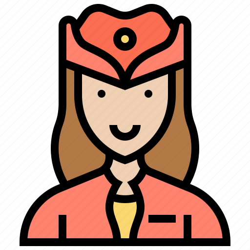Air, attendant, flight, hostess, service icon - Download on Iconfinder