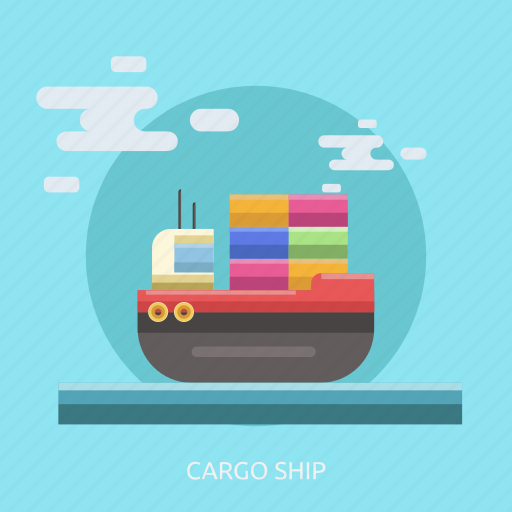 Boat, cargo, container, delivery, sea, ship, transport icon - Download on Iconfinder