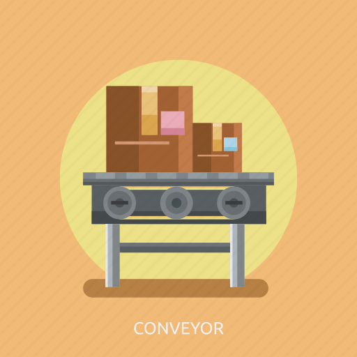 Bearer, box, cargo, conveyor, delivery, machine icon - Download on Iconfinder