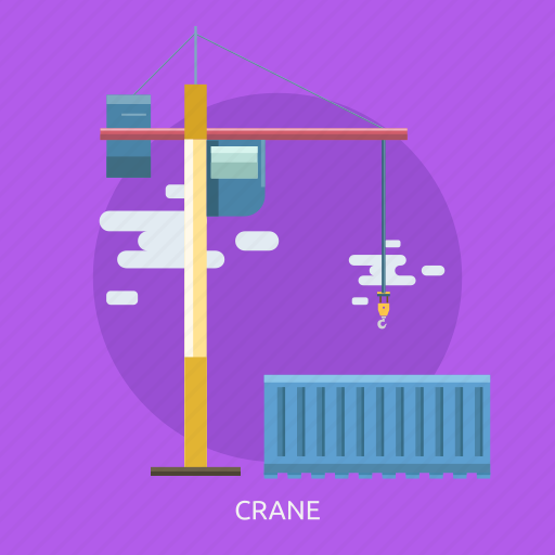 Cargo, container, crane, delivery, hook, transport icon - Download on Iconfinder