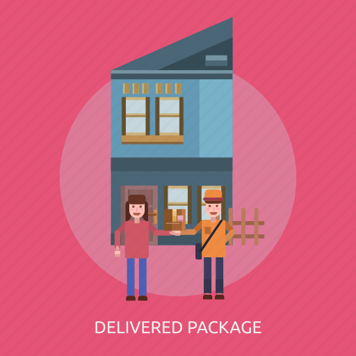 Cargo, deal, delivery, goods, house, package, people icon - Download on Iconfinder