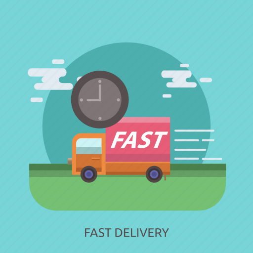 Car, cargo, delivery, fast, time, transport, truck icon - Download on Iconfinder