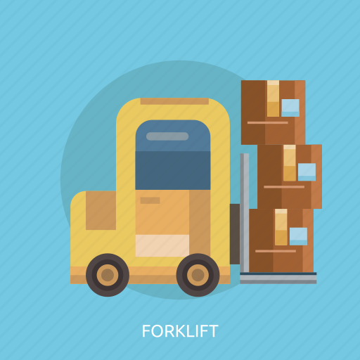 Box, cargo, delivey, forklift, package, transport icon - Download on Iconfinder