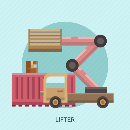 Box, cargo, container, delivery, lifter, package, transport icon - Download on Iconfinder