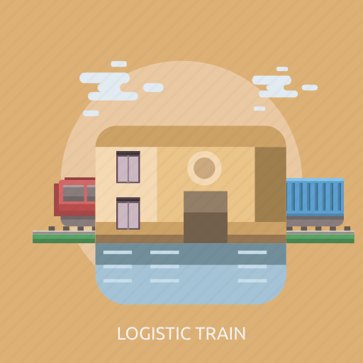 Building, cargo, delivery, logistic, rail, train icon - Download on Iconfinder