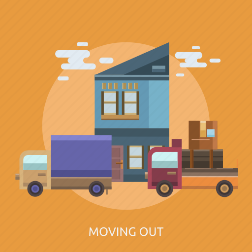 Cargo, delivery, house, move, out, transport, truck icon - Download on Iconfinder