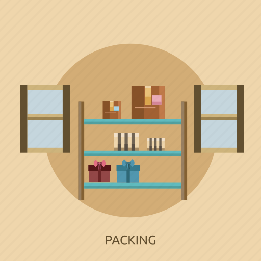 Box, delivery, package, packing, window icon - Download on Iconfinder