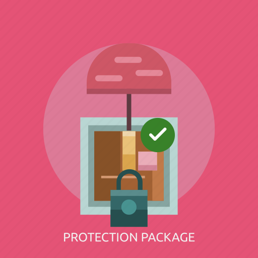 Box, cargo, delivery, package, padlock, protection icon - Download on Iconfinder