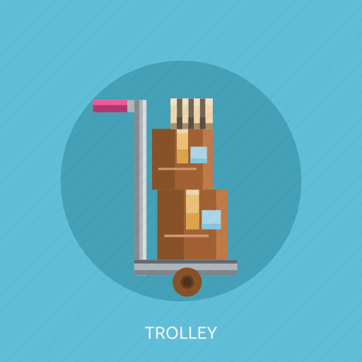 Box, cargo, delivery, package, trolley icon - Download on Iconfinder