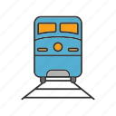 rail, railroad, railway, train, transport, vehicle
