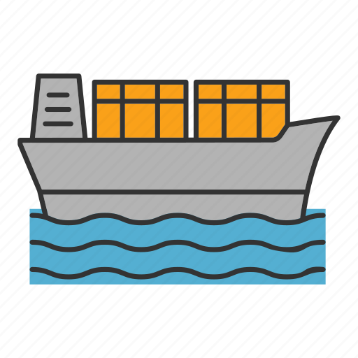 Boat, cargo, ship, shipment, shipping, transport, vessel icon - Download on Iconfinder