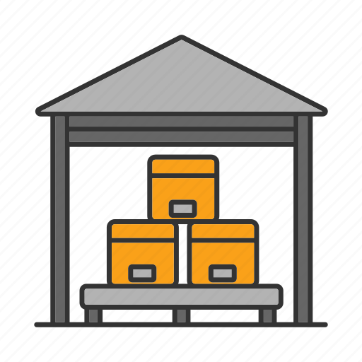 Box, logistics, package, parcel, storage, storehouse, warehouse icon - Download on Iconfinder