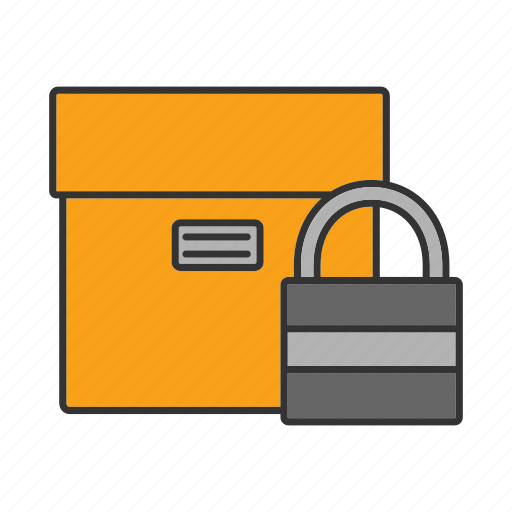 Box, delivery, package, padlock, parcel, security, shipping icon - Download on Iconfinder