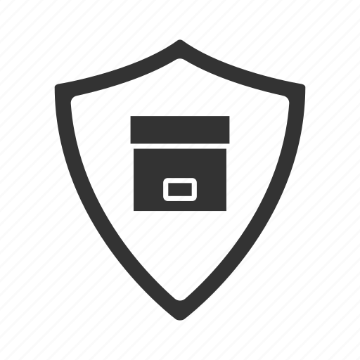 Box, delivery, package, parcel, protection, shield, shipping icon - Download on Iconfinder