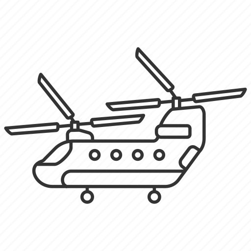 Aircraft, army, aviation, boeing, cargo, helicopter, military icon - Download on Iconfinder