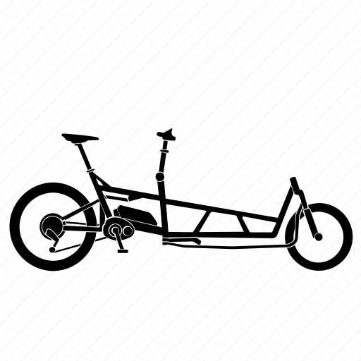 Bicycle, bike, cargobike, e-bike, lastenfahrrad, transportation icon - Download on Iconfinder