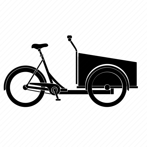 Bakfiets, bicycle, bike, cargobike, christiania, lastenfahrrad, transport icon - Download on Iconfinder