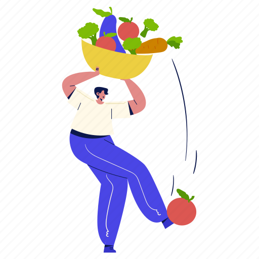 Healthy meal, healthy food, vegetables, vegetarian, fresh, nutrition, healthy life illustration - Download on Iconfinder