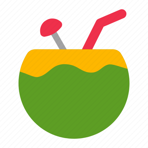Coconut, tropical, drink, fruit, fresh icon - Download on Iconfinder