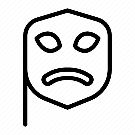 Sad, mask, cultures, carnival, masks, entertainment icon - Download on Iconfinder