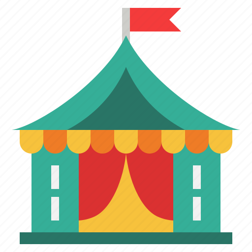 Tent, circus, carnival, show, festival icon - Download on Iconfinder