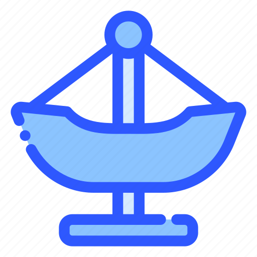 Boat, swing, park, fun, carnival icon - Download on Iconfinder